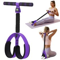 Faixa Elástica de Resistência com Pedais KRNIUC 55 lb com Alças