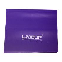 Faixa Elástica Média Roxa 120x15cm 0,5mm - LiveUp Faixa Elástica Média Roxa 120x15cm 0,5mm - LiveUp