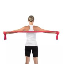 Faixa Elastica para Exercicio Mercur Media Vermelha 1,5m Faixa Elastica para Exercicio Mercur Media Vermelha 1,5m