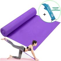 Faixa Elástica Para Exercício Resistência Yoga Roxo + Chaveiro CBRN15955 Faixa Elástica Para Exercício Resistência Yoga Roxo + Chaveiro CBRN15955