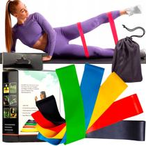 Faixa Elástica Para Treino Academia Kit 5 Unidades Mini Band