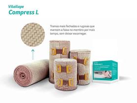 Faixa Elástica Vitaltape Compress L Premium para Tratamento de Linfedema e Edemas Faixa Elástica Vitaltape Compress L Premium para Tratamento de Linfedema e Edemas