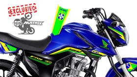 Faixa em Adesivo Fan 160 Brasileirinha Faixa em Adesivo Fan 160 Brasileirinha