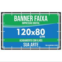 Faixa em lona 280g 120x80cm