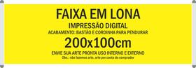 Faixa em lona 280g 200x100cm