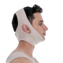 Faixa facial cirúrgica compressiva mentoniana Mabella 1181 ideal para cirurgia no mento papada queixo lifting facial