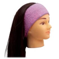 Faixa Facial Lilás Atoalhada Nt Flex Para Maquiagem Procedimentos Estéticos