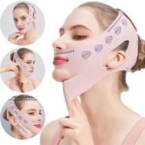 Faixa Facial Máscara Modelar Rosto Lifting Flacidez Papada Faixa Facial Máscara Modelar Rosto Lifting Flacidez Papada