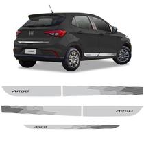 Faixa Fiat Argo 2021 2022 Adesivo Lateral E Traseiro Prata Faixa Fiat Argo 2021 2022 Adesivo Lateral E Traseiro Prata