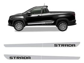 Faixa Fiat Nova Strada 2020 2021 2022 Adesivo Lateral Cinza Faixa Fiat Nova Strada 2020 2021 2022 Adesivo Lateral Cinza