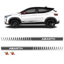 Faixa Fiat Pulse Abarth 23 Adesivo Lateral Grafite + Emblema