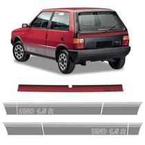 Faixa Fiat Uno 1.5 R Adesivo Decorativo Lateral E Traseiro