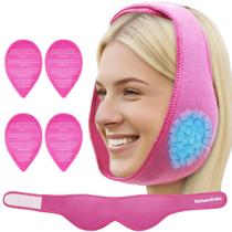 Faixa Fria para Cabeça SEIWEHIDO com 4 Bolsas de Gel para Dor de Dente Faixa Fria para Cabeça SEIWEHIDO com 4 Bolsas de Gel para Dor de Dente