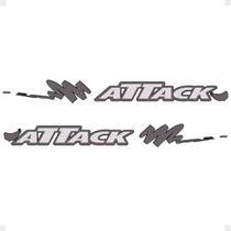 Faixa Frontier Attack 2002 Até 2007 Adesivo Lateral Cinza