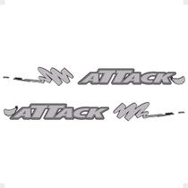 Faixa Frontier Attack 2002 Até 2007 Adesivo Lateral Grafite