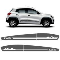 Faixa Grafite Lateral Renault Kwid Life Zen - Genérico