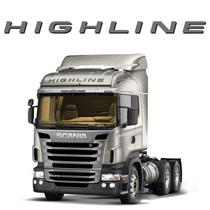 Faixa Highline Scania Adesivo Quebra-Sol Teto Modelo Original
