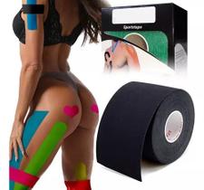 Faixa Kinesio Tape Fisioterapia Bandagem Taping Muscular Rolo 5 Metros Elastica Adesiva