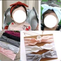 Faixa laço banana bebê e infantil