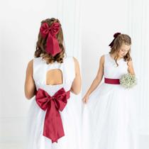 Faixa + Laço MARSALA Acessorio Infantil para vestido REF4196