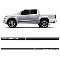 Faixa Lateral Amarok Dark Label 2015/2016 Adesivo Preto Par Faixa Lateral Amarok Dark Label 2015/2016 Adesivo Preto Par