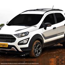 Faixa Lateral Compatível Ecosport Adesivo Decorativo Grafite