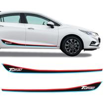 Faixa Lateral Cruze Turbo Hatch Sedan 2017/ Adesivo 3d Sport Faixa Lateral Cruze Turbo Hatch Sedan 2017/ Adesivo 3d Sport