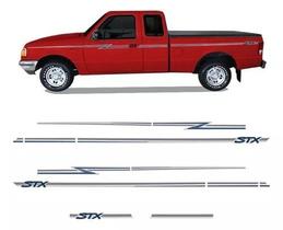 Faixa Lateral E Traseira Ford Ranger Stx 1995 Cor Grafite