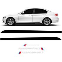 Faixa Lateral E Traseira Performance Para Bmw Preto Genérico