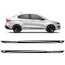 Faixa Lateral Fiat Cronos Sedan Adesivo Preto 2018/2021 Faixa Lateral Fiat Cronos Sedan Adesivo Preto 2018/2021