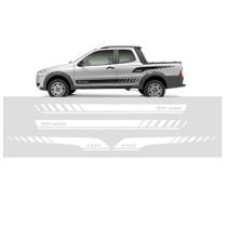 Faixa Lateral Fiat Strada St1 Adesivos Fita Colante Homologa