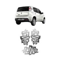 Faixa Lateral Fiat Uno Tribal 2011 2012 2013 A 2016 Grafite