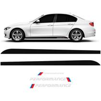 Faixa Lateral Performance Bmw Carbono + Adesivo Traseiro