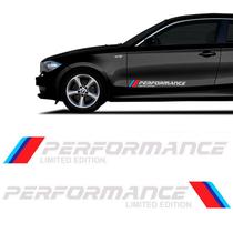 Faixa M Performance Bmw Letreiro Adesivo Lateral Prata