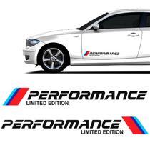 Faixa M Performance Bmw Letreiro Adesivo Lateral Preto
