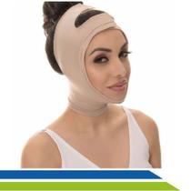Faixa Mentoneira Pós-Cirúrgica Lifting Lipo de Papada Bichectomia com Abertura para Orelhas ou sem Abertura para Orelhas -UN -New Form