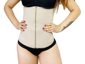 Faixa Modeladora Fitness 12 Barbatanas Medida Duplo Fecho Alta Compressão - M19