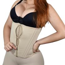 Faixa Modeladora Reduz Medidas Duplo Fecho Alta Compressão 12 Barbatanas - M19 Faixa Modeladora Reduz Medidas Duplo Fecho Alta Compressão 12 Barbatanas - M19