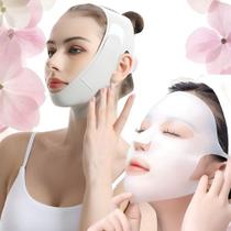 Faixa Modeladora Rosto Lifting Facial Papada + Máscara Silicone Reutilizável