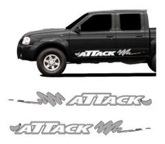 Faixa Nissan Frontier Attack 2003/2007 Adesivo Lateral Porta - Resitank