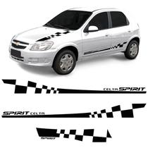 Faixa P/ Celta Spirit 2006/ Preto Capô Racing Genérico
