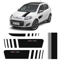 Faixa Palio Sporting Adesivo Preto Lateral, Traseiro E Capô