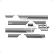 Faixa Pampa 1994 1.8 S Adesivo Lateral/Traseiro Prata/Preto