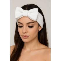Faixa para cabelo skincare maquiagem cor Creme Faixa para cabelo skincare maquiagem cor Creme