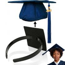 Faixa para Capelo de Formatura OCQOTAT Preta com Adesivo Seguro Faixa para Capelo de Formatura OCQOTAT Preta com Adesivo Seguro