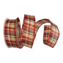 Faixa Para Fazer Laços De Natal Xadrez Moderna