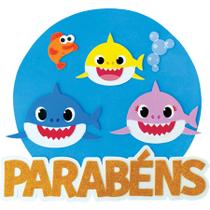 Faixa Parabéns - Baby Shark - 1 unidade - Grintoy - Rizzo