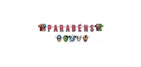 Faixa Parabens Vingadores Regina Faixa Parabens Vingadores Regina