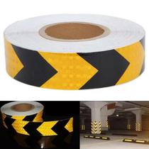 Faixa Refletiva 25 Metros Seta Amarelo Fluorescente Segurança Transito Carro Caminhao Automotivo Evita Acidente Obra Via Publica Faixa Refletiva 25 Metros Seta Amarelo Fluorescente Segurança Transito Carro Caminhao Automotivo Evita Acidente Obra Via Publica