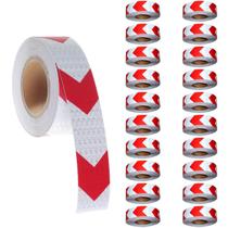 Faixa Refletiva Sinalizacao Seguranca Kit 20 Uni 25 Metros Vermelho Branco Flexivel Caminhao Estrada Anti Acidente Faixa Refletiva Sinalizacao Seguranca Kit 20 Uni 25 Metros Vermelho Branco Flexivel Caminhao Estrada Anti Acidente